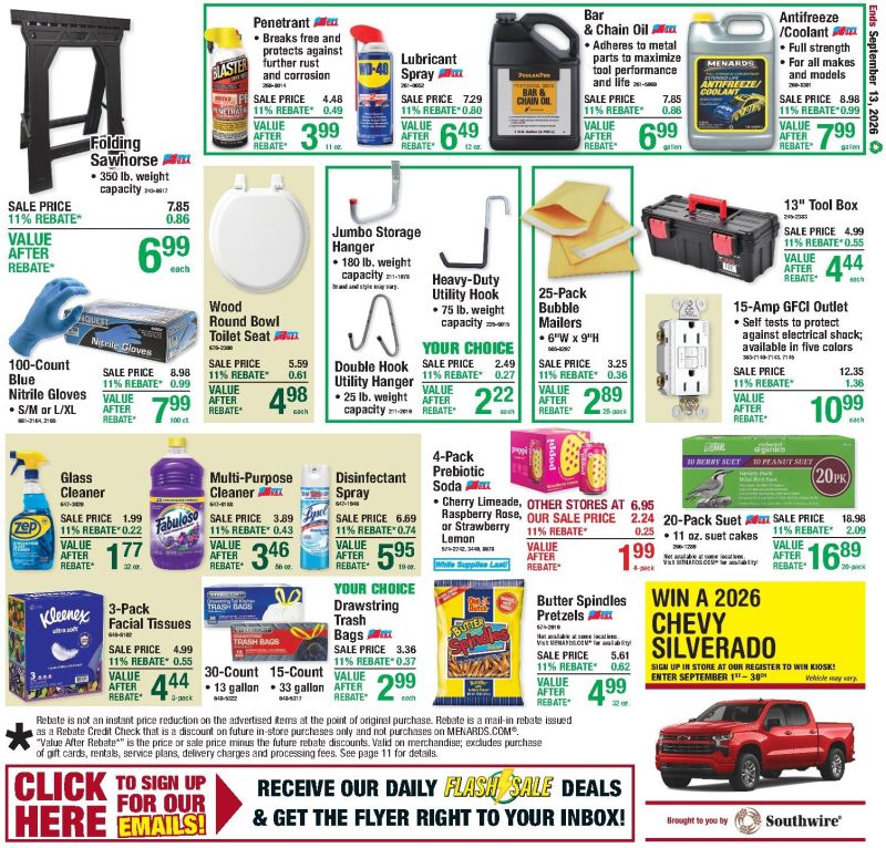MENARDS weekly ad Sep 2 – Sep 14, 2026 – page 20