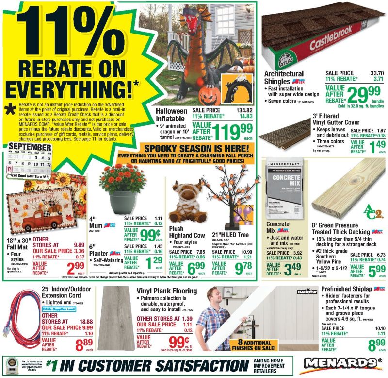 MENARDS weekly ad Sep 2 – Sep 14, 2026 – page 1