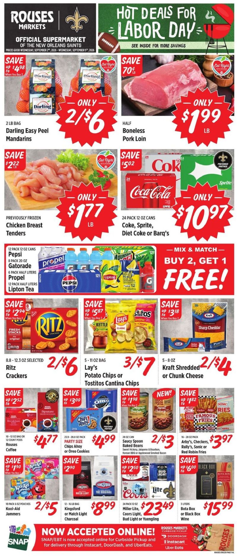 ROUSES weekly ad Sep 2 – Sep 10, 2026 – page 1