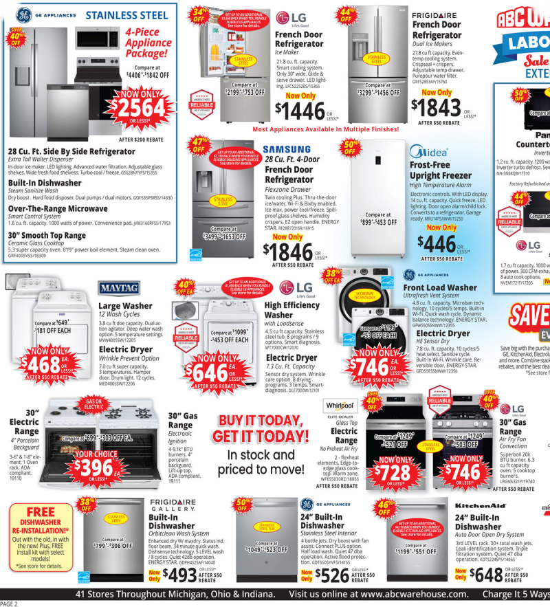 ABC WAREHOUSE weekly ad Sep 6 – Sep 12, 2026 – page 2