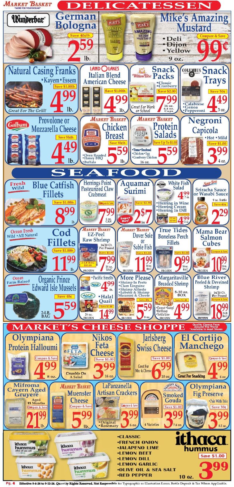 MARKET BASKET weekly ad Sep 7 – Sep 12, 2026 – page 4