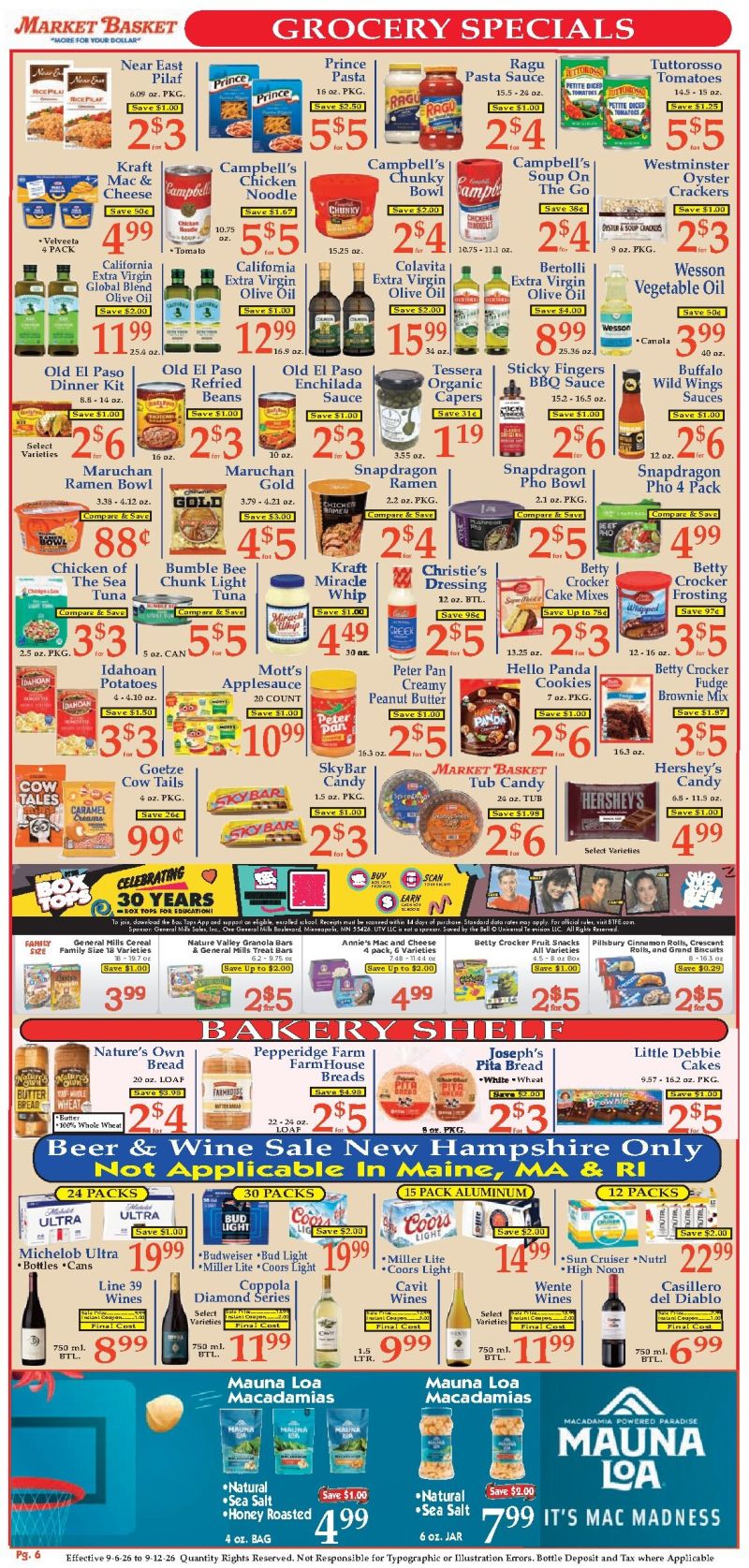 MARKET BASKET weekly ad Sep 7 – Sep 12, 2026 – page 6