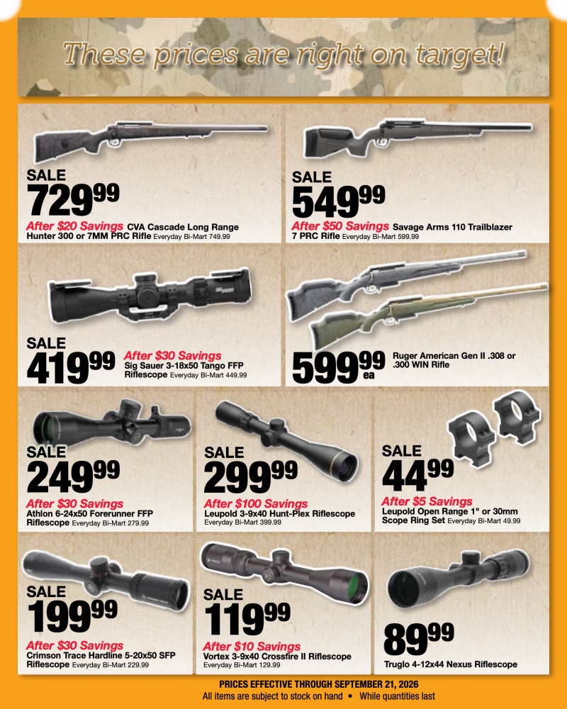 BI-MART weekly ad Sep 8 – Oct 10, 2026 – page 2