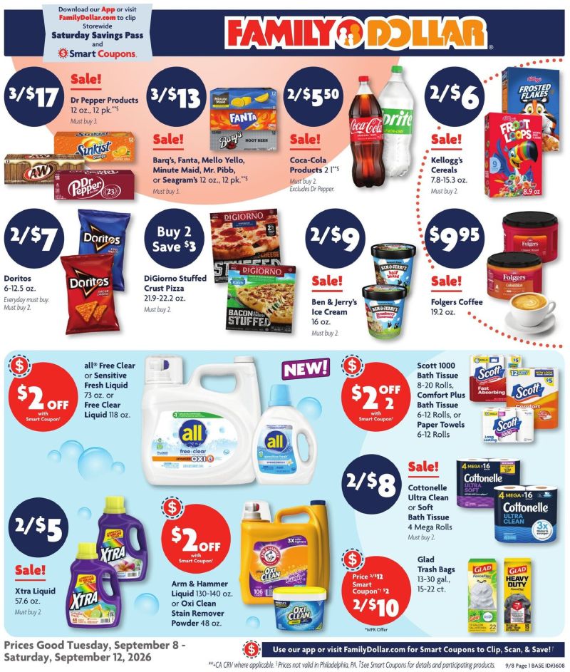 FAMILY DOLLAR weekly ad Sep 8 – Sep 13, 2026 – page 1