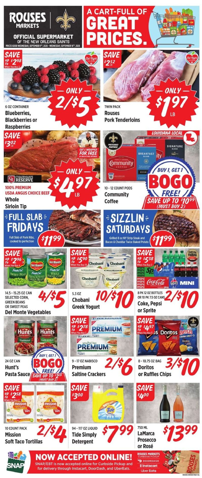 ROUSES weekly ad Sep 9 – Sep 17, 2026 – page 1