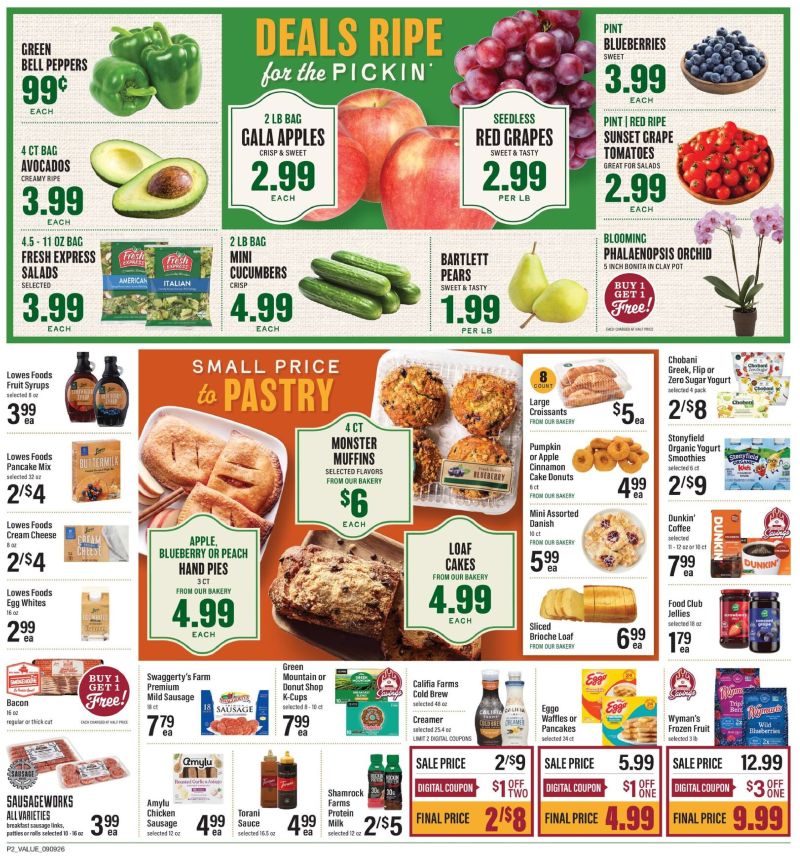 LOWES FOODS weekly ad Sep 9 – Sep 16, 2026 – page 3