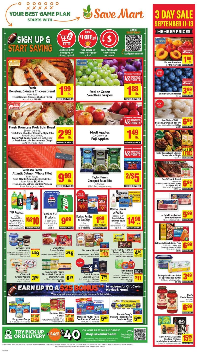 SAVE MART weekly ad Sep 9 – Sep 16, 2026 – page 1