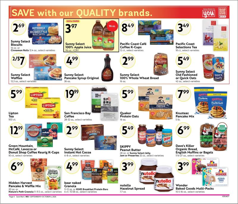 SAVE MART weekly ad Sep 9 – Oct 7, 2026 – page 4