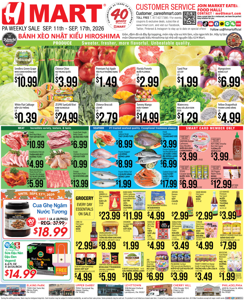 Weekly ads Pennsylvania Vietnamese