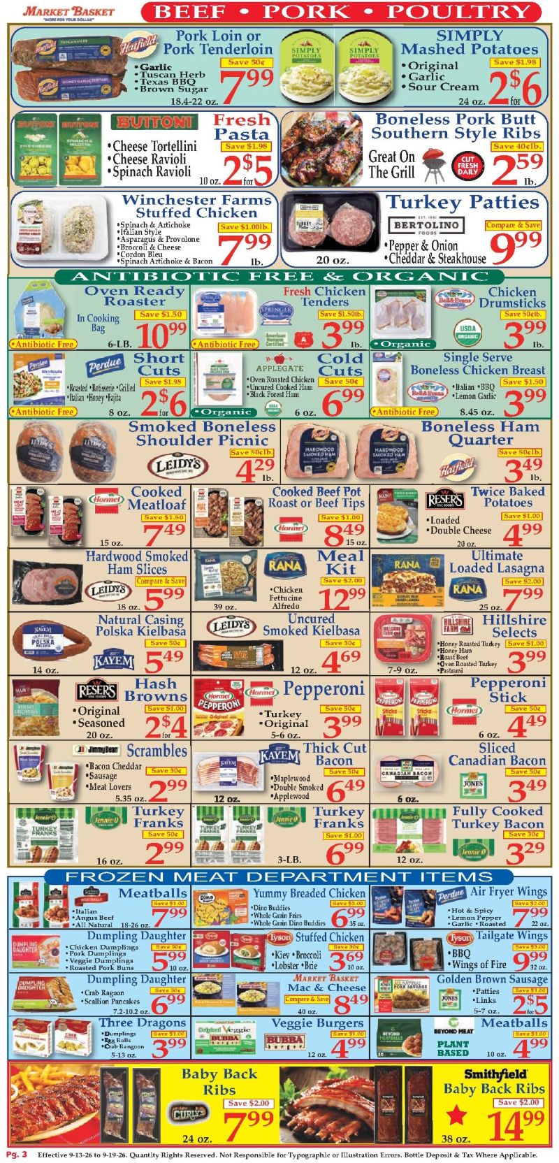 MARKET BASKET weekly ad Sep 14 – Sep 19, 2026 – page 3
