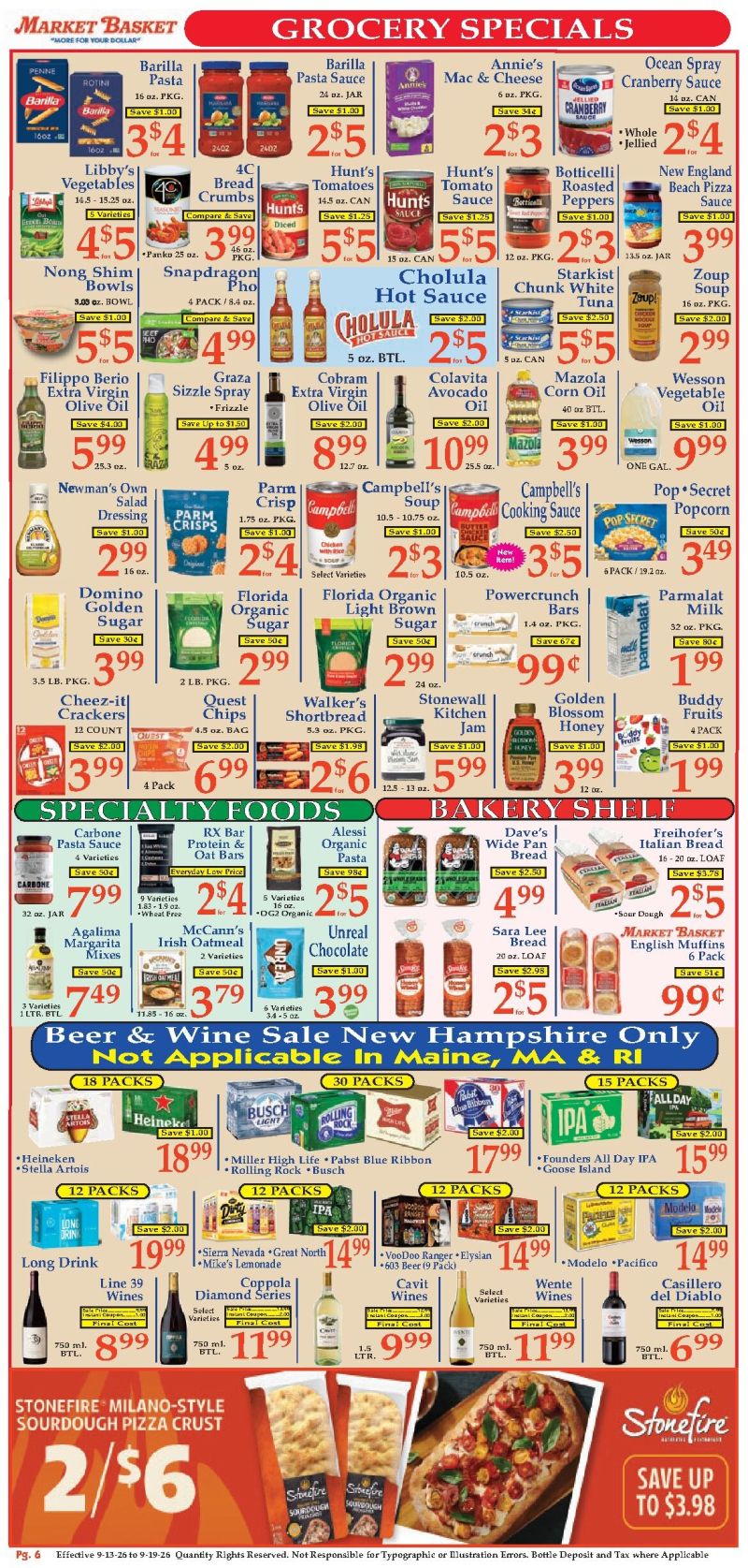 MARKET BASKET weekly ad Sep 14 – Sep 19, 2026 – page 6