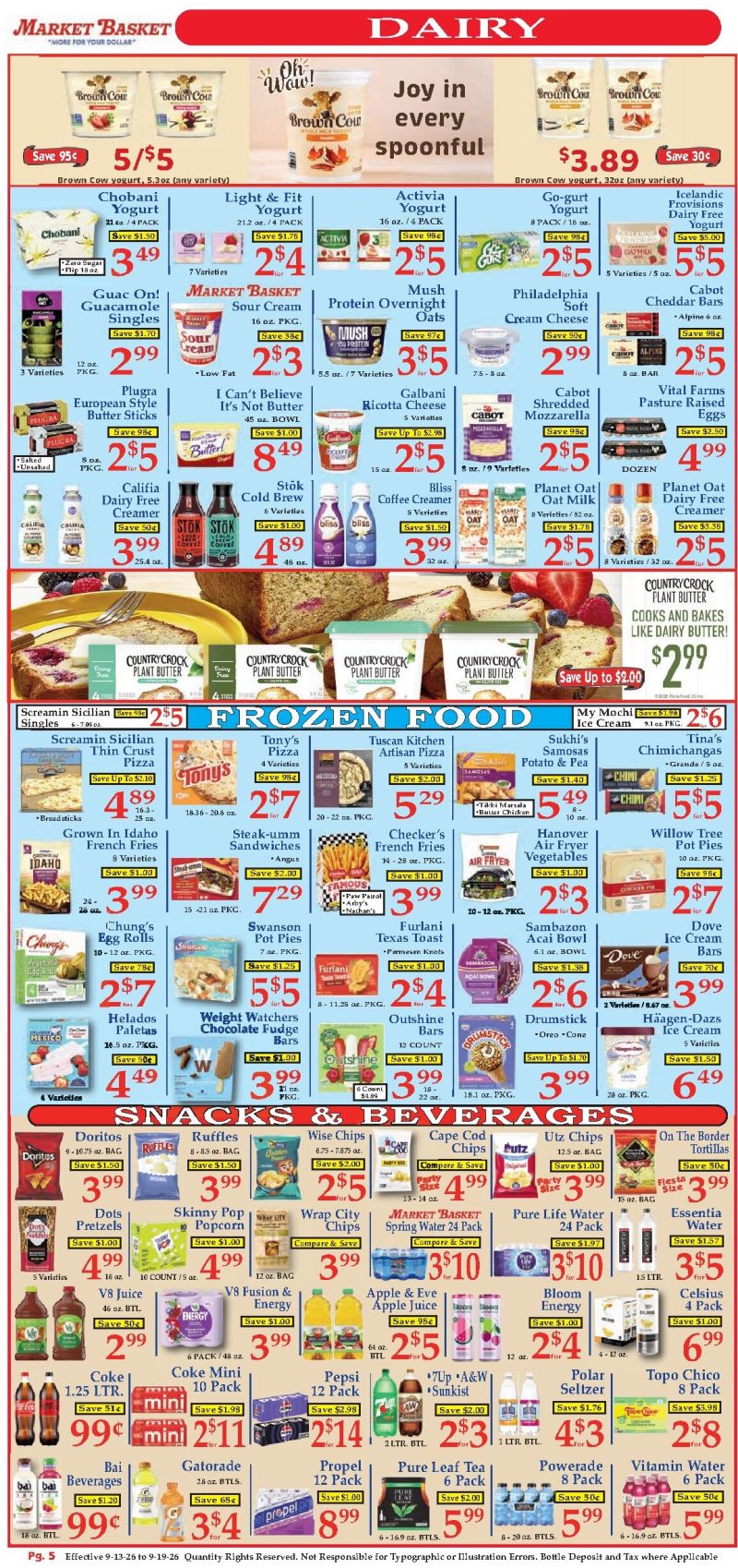 MARKET BASKET weekly ad Sep 14 – Sep 19, 2026 – page 5