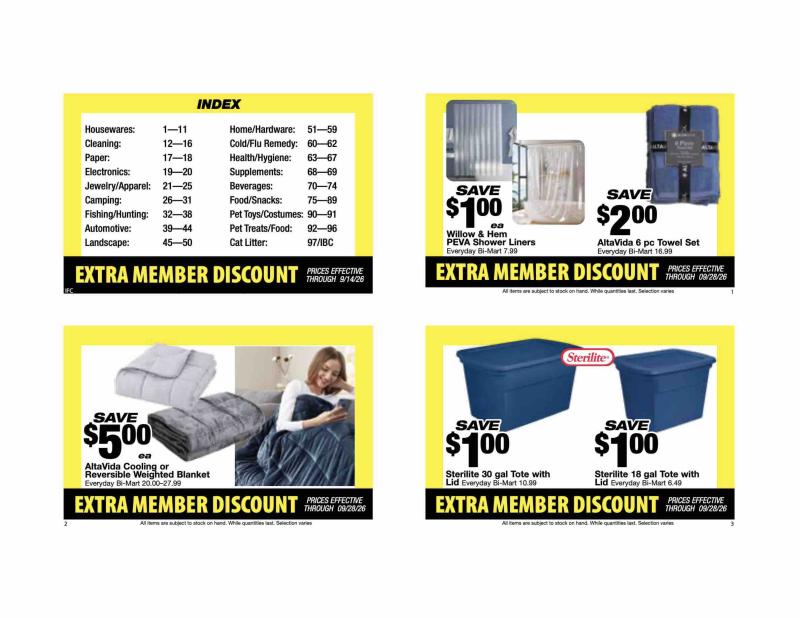 BI-MART weekly ad Sep 14 – Oct 16, 2026 – page 2