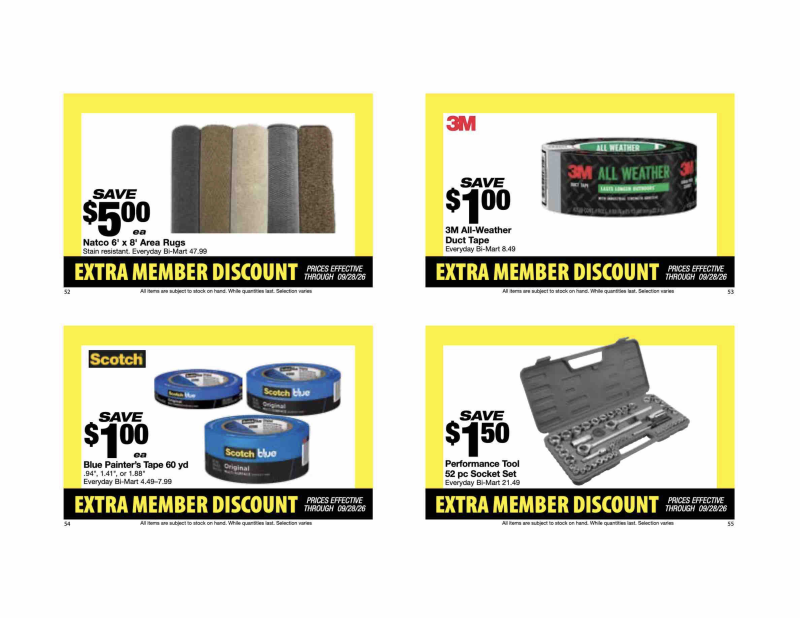BI-MART weekly ad Sep 14 – Oct 16, 2026 – page 15