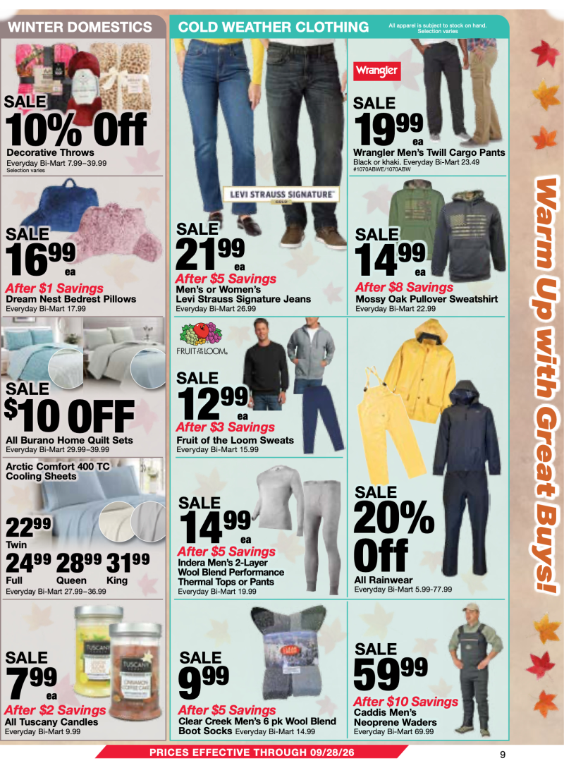 BI-MART weekly ad Sep 15 – Oct 17, 2026 – page 9