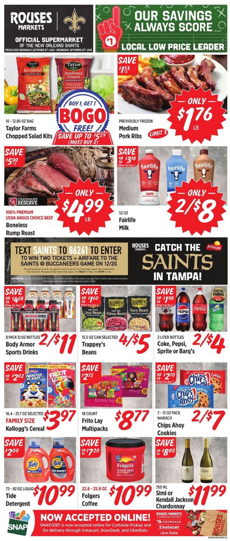 ROUSES weekly ad Sep 16 – Sep 24, 2026 – page 1
