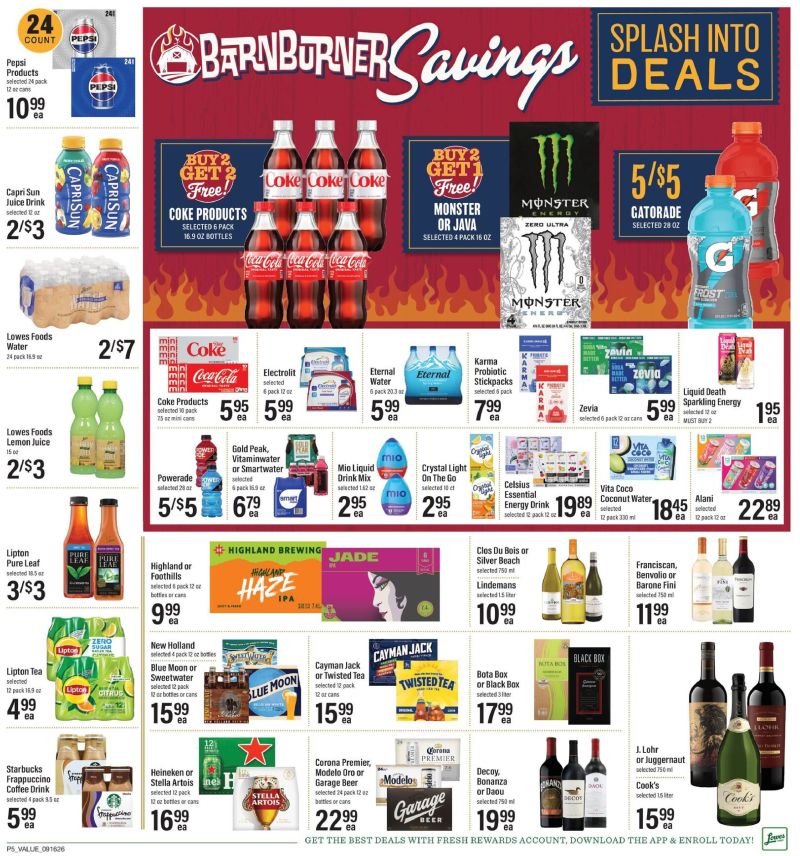 LOWES FOODS weekly ad Sep 16 – Sep 23, 2026 – page 8