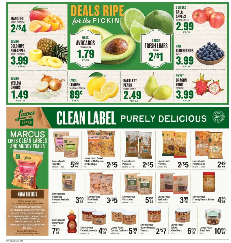 LOWES FOODS weekly ad Sep 16 – Sep 23, 2026 – page 2