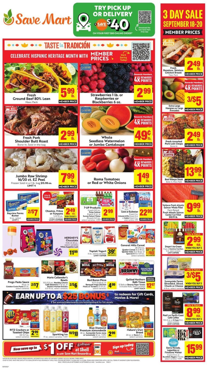 SAVE MART weekly ad Sep 16 – Sep 23, 2026 – page 1