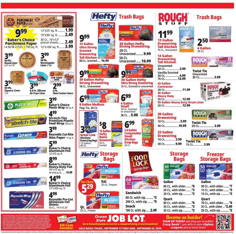 OCEAN STATE JOB LOT weekly ad Sep 17 – Sep 24, 2026 – page 17