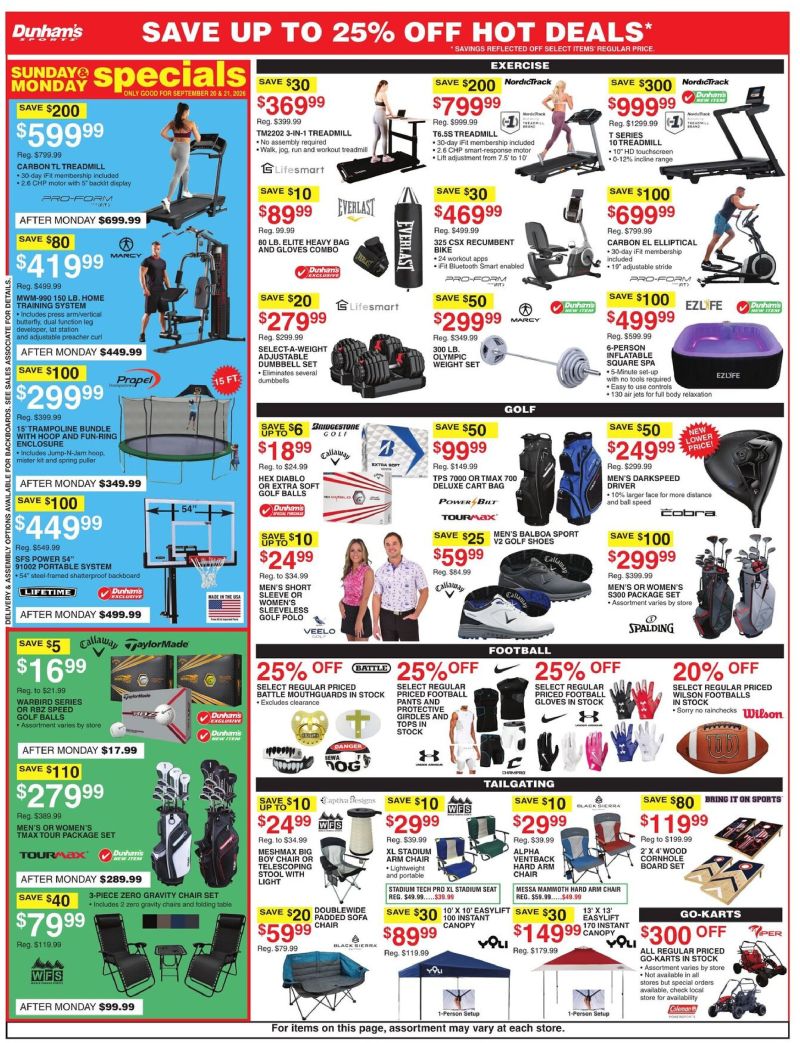 DUNHAM'S SPORTS weekly ad Sep 19 – Sep 25, 2026 – page 8