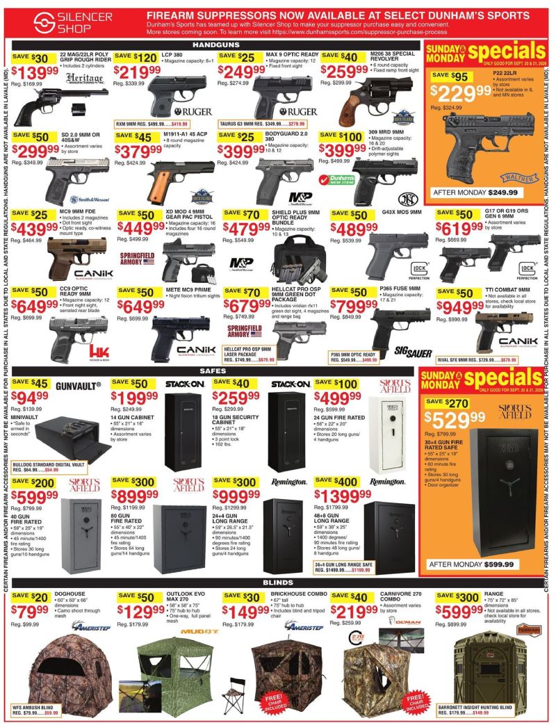 DUNHAM'S SPORTS weekly ad Sep 19 – Sep 25, 2026 – page 4