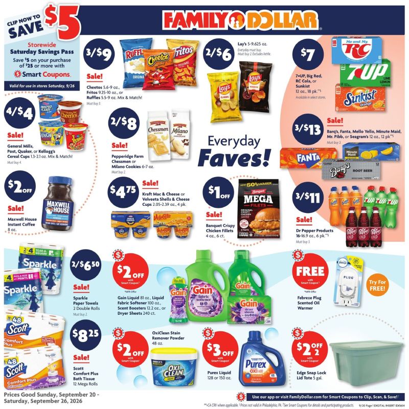 FAMILY DOLLAR weekly ad Sep 20 – Sep 27, 2026 – page 1