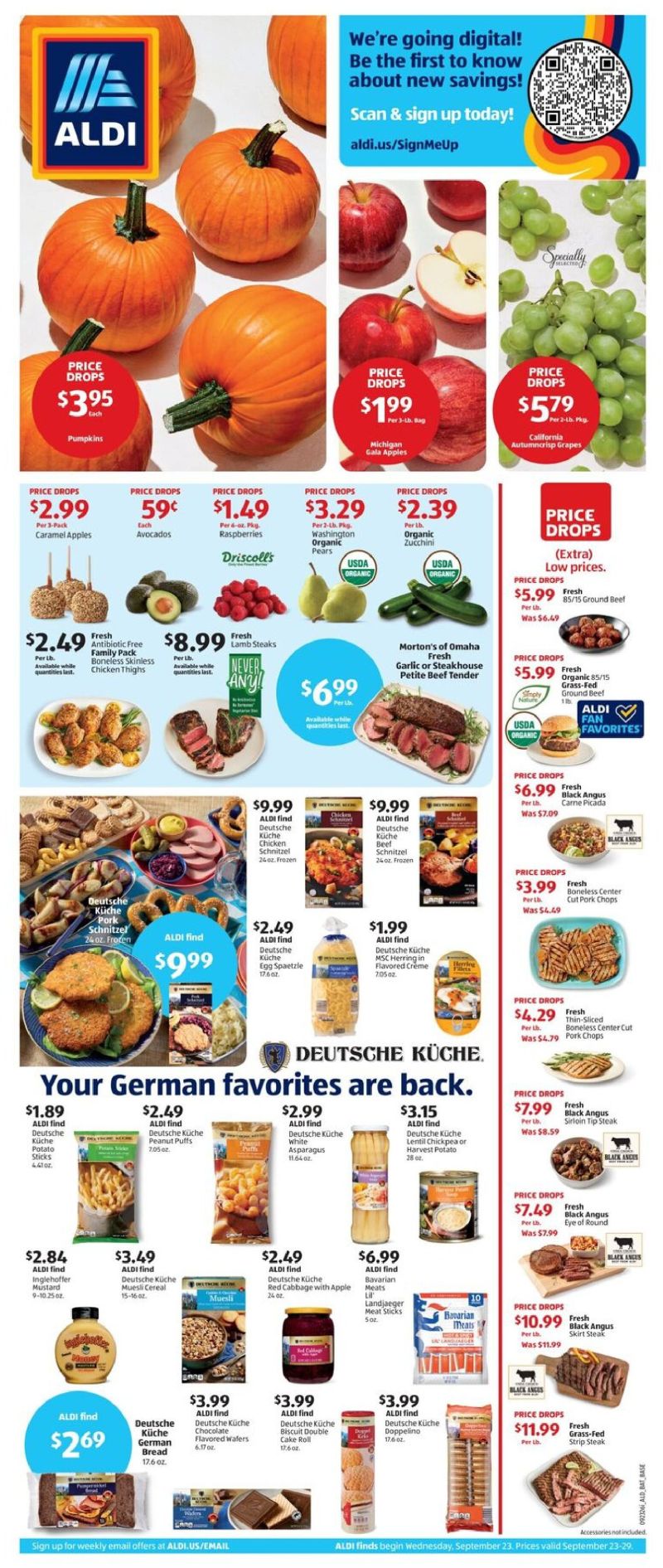 ALDI weekly ad Sep 23 – Sep 30, 2026 – page 1