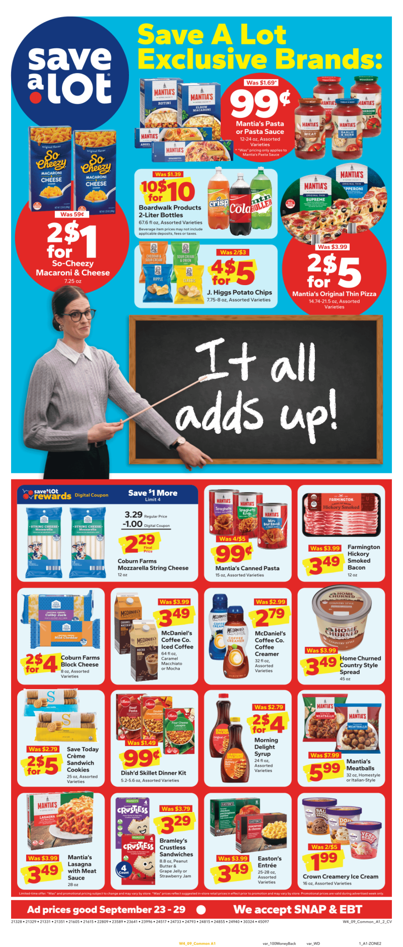 SAVE A LOT weekly ad Sep 23 – Sep 30, 2026 – page 1
