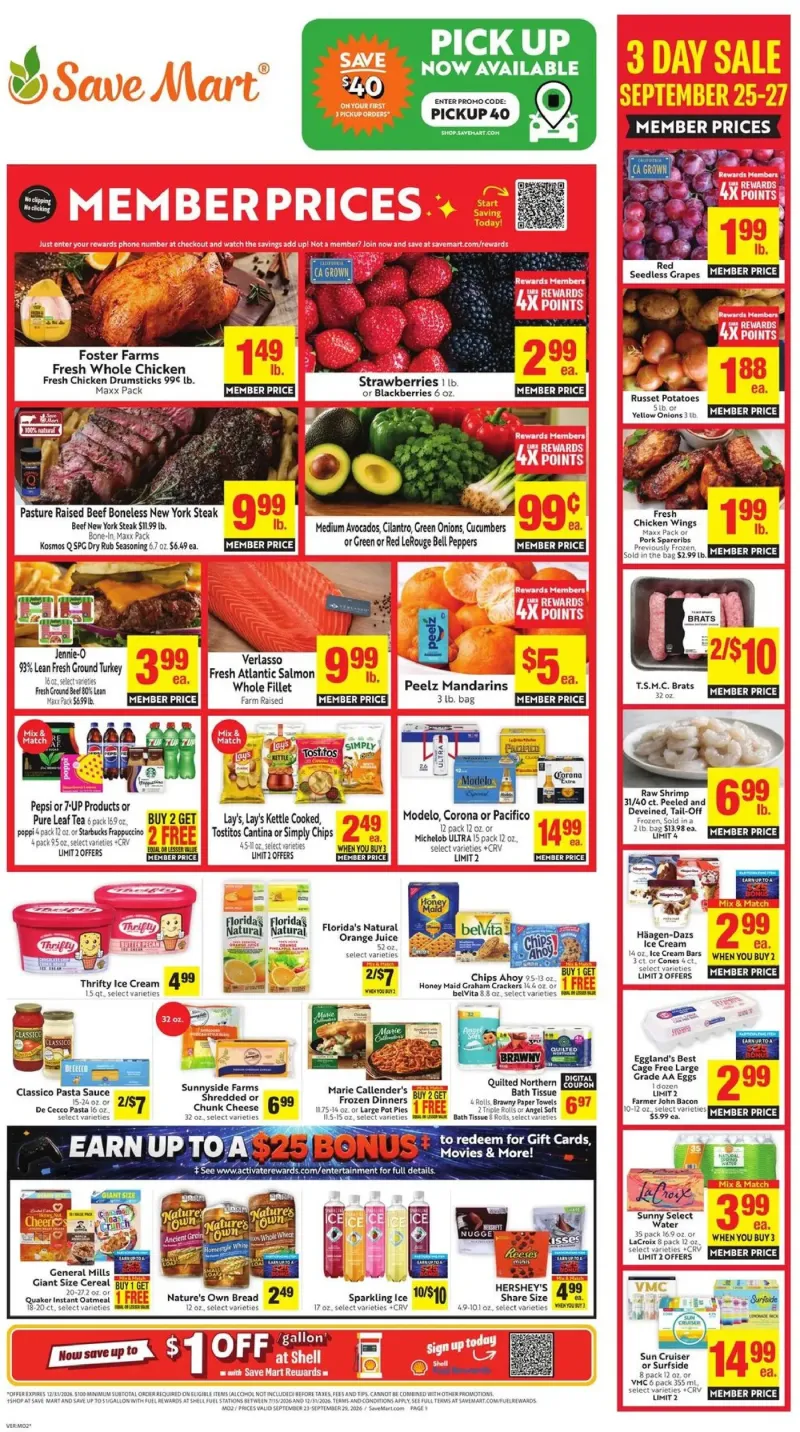 SAVE MART weekly ad Sep 23 – Sep 30, 2026 – page 1