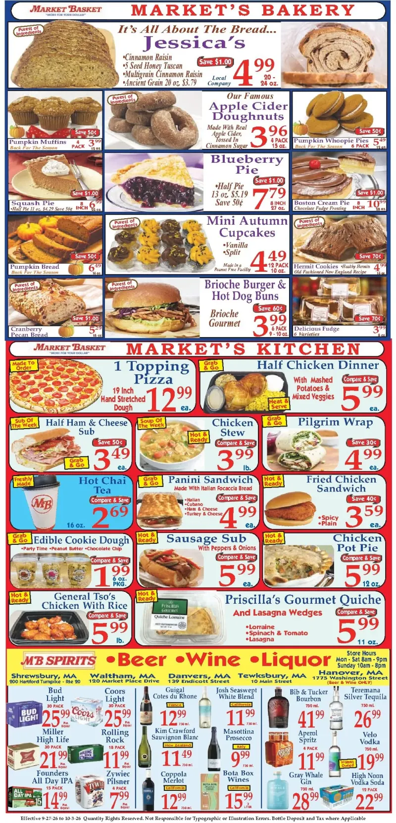 MARKET BASKET weekly ad Sep 28 – Oct 3, 2026 – page 8