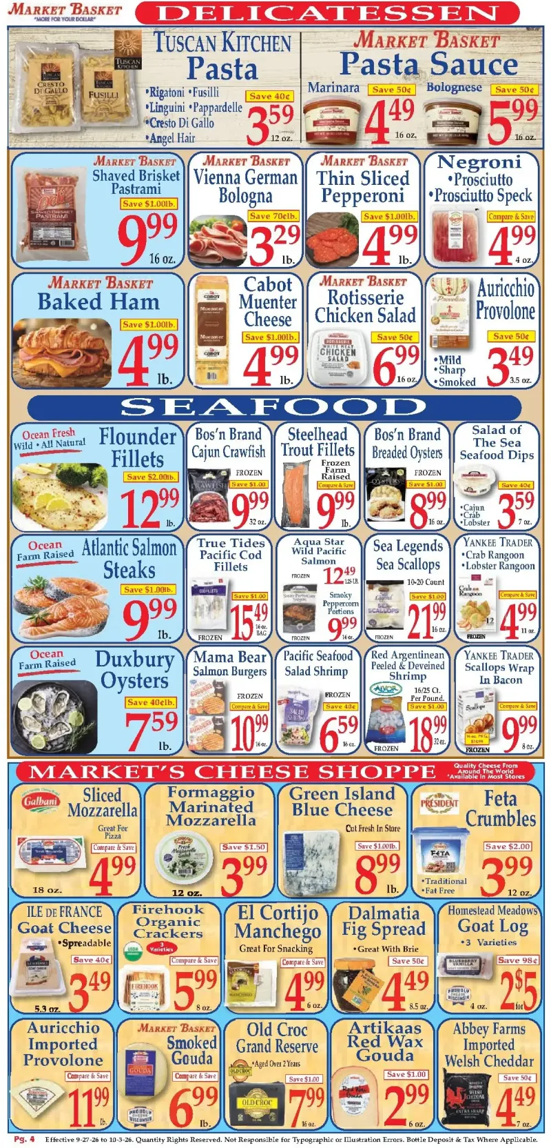MARKET BASKET weekly ad Sep 28 – Oct 3, 2026 – page 4