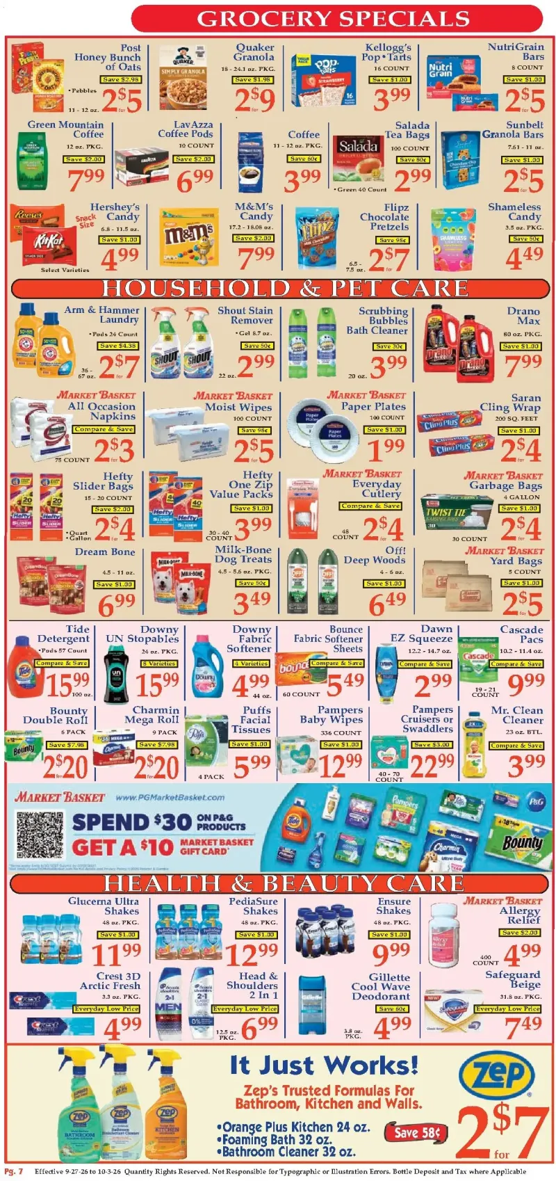 MARKET BASKET weekly ad Sep 28 – Oct 3, 2026 – page 7