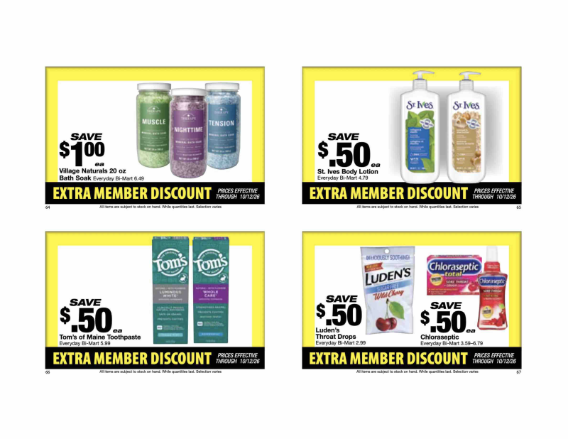 BI-MART weekly ad Sep 28 – Oct 30, 2026 – page 18