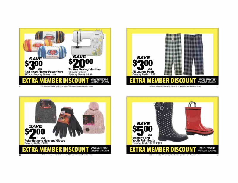 BI-MART weekly ad Sep 28 – Oct 30, 2026 – page 7