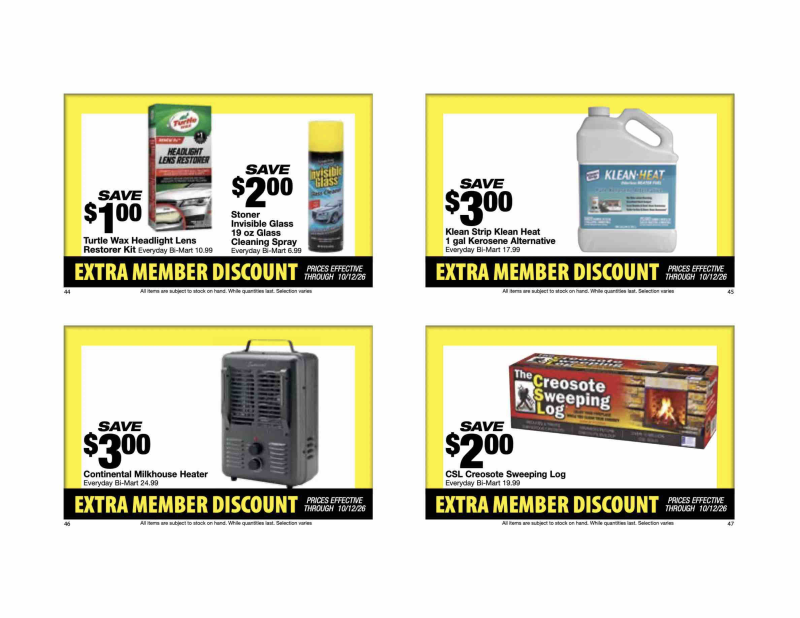BI-MART weekly ad Sep 28 – Oct 30, 2026 – page 13
