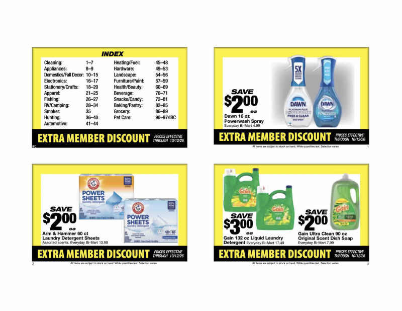 BI-MART weekly ad Sep 28 – Oct 30, 2026 – page 2