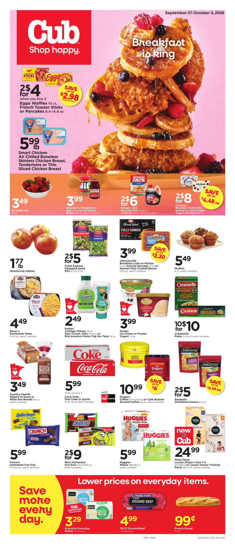 CUB FOODS weekly ad Sep 27 – Oct 4, 2026 – page 1