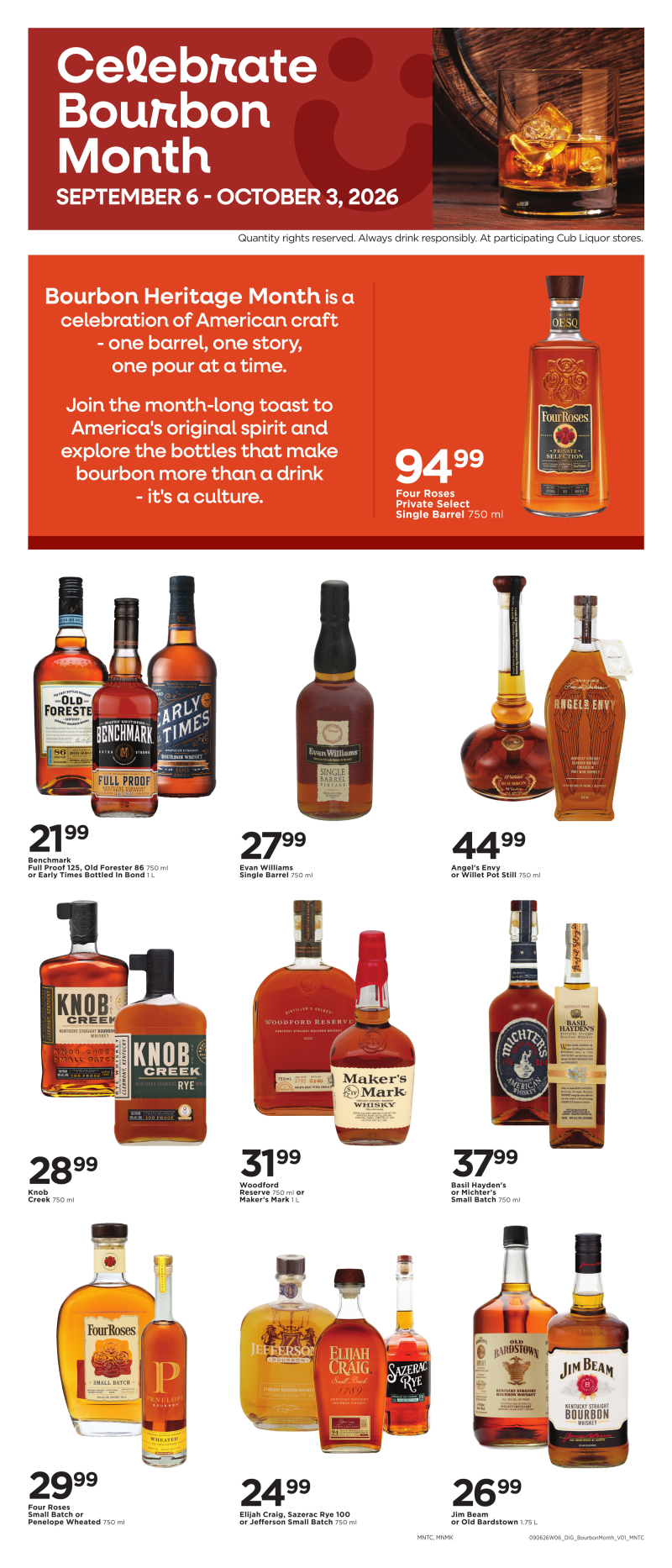 CUB FOODS weekly ad Sep 6 – Oct 4, 2026 – page 1