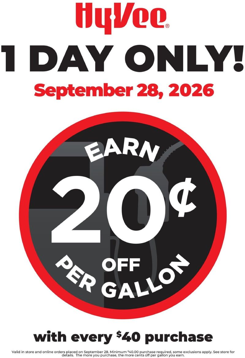 HYVEE weekly ad Sep 28 – Sep 29, 2026 – page 1