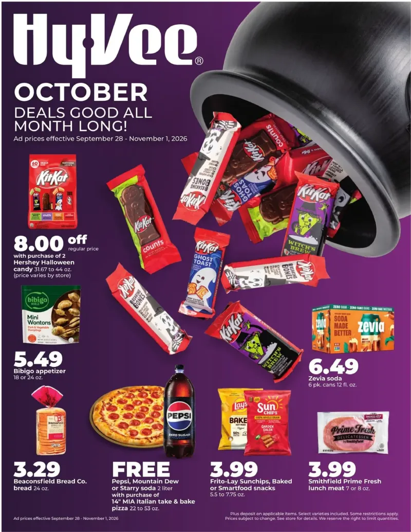 HYVEE weekly ad Sep 28 – Nov 2, 2026 – page 1