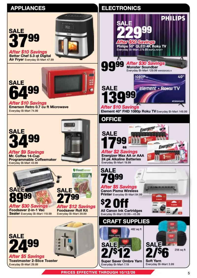 BI-MART weekly ad Sep 29 – Oct 31, 2026 – page 5