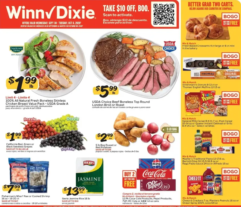 WINN DIXIE weekly ad Sep 30 – Oct 7, 2026 – page 1