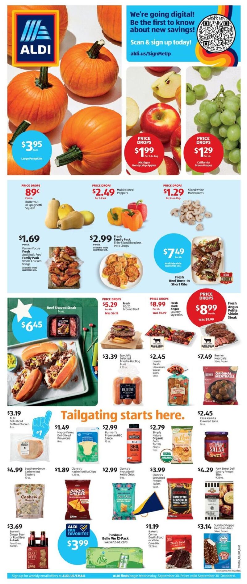 ALDI weekly ad Sep 30 – Oct 7, 2026 – page 1