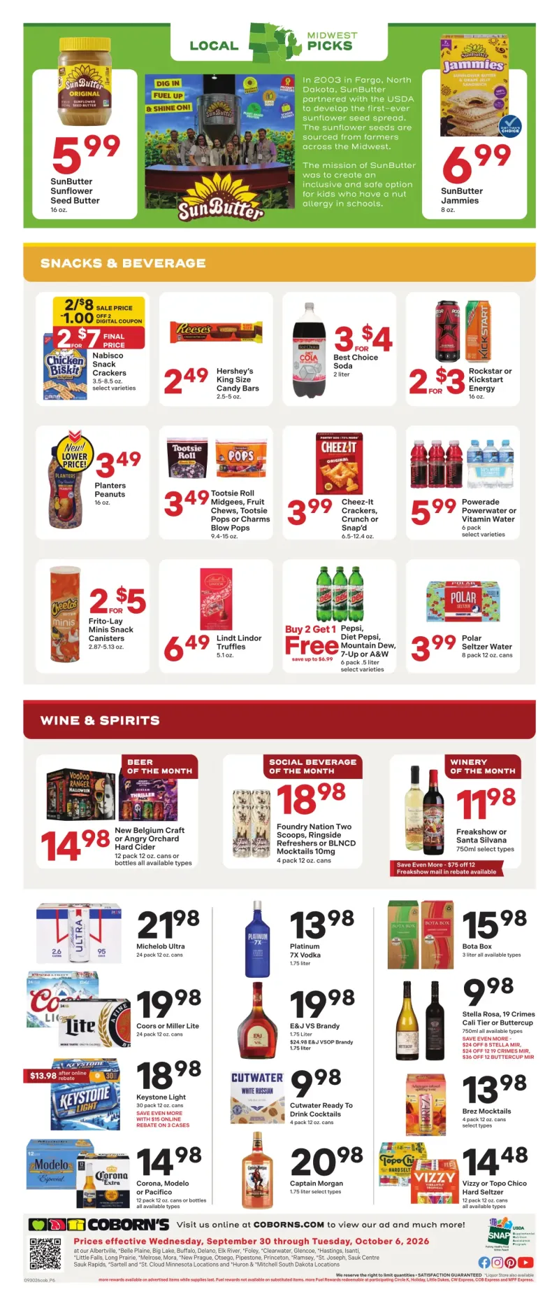 COBORN'S weekly ad Sep 30 – Oct 7, 2026 – page 6