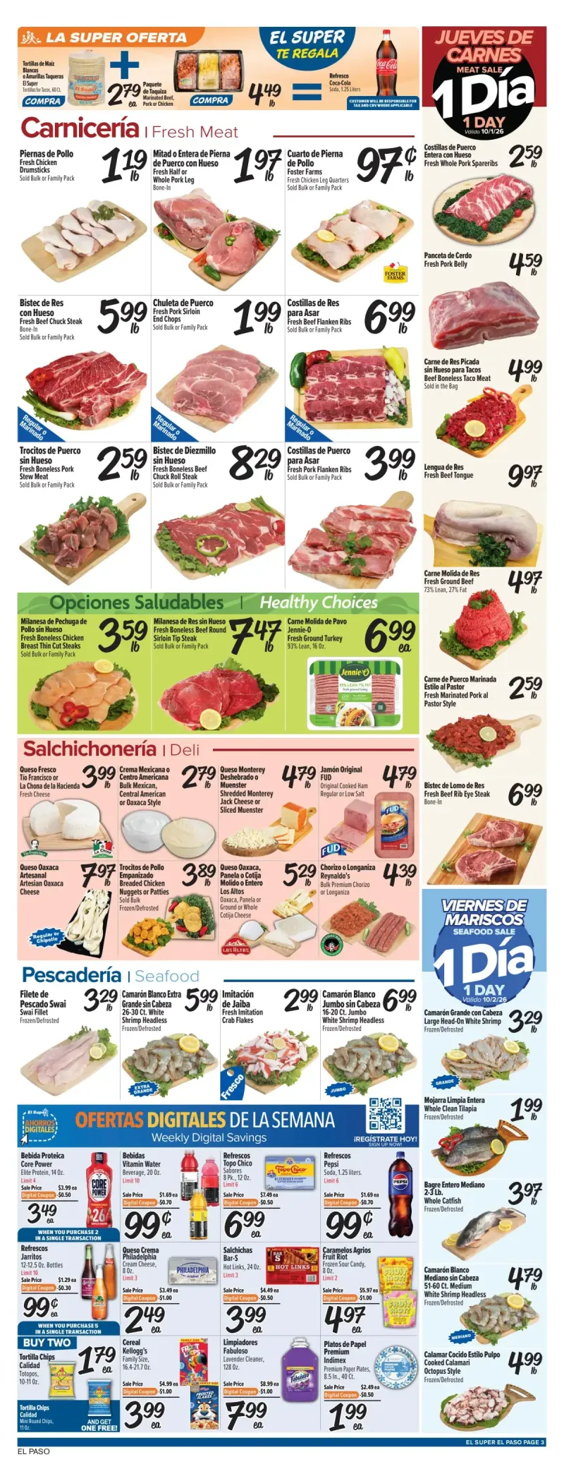 EL SUPER weekly ad Sep 30 – Oct 6, 2026 – page 3