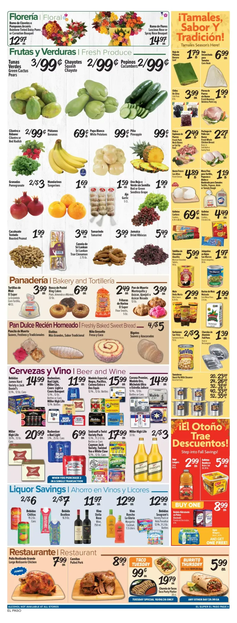 EL SUPER weekly ad Sep 30 – Oct 6, 2026 – page 4
