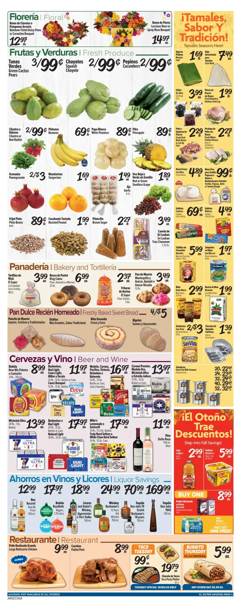 EL SUPER weekly ad Sep 30 – Oct 6, 2026 – page 4