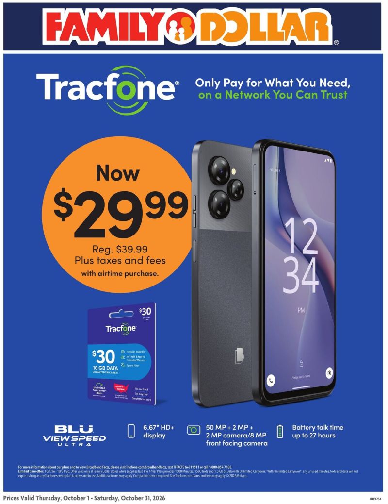 FAMILY DOLLAR weekly ad Oct 1 – Nov 1, 2026 – page 1