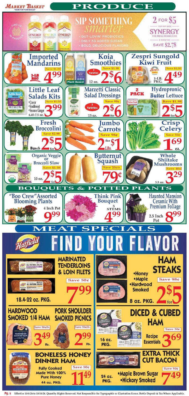 MARKET BASKET weekly ad Oct 5 – Oct 10, 2026 – page 2